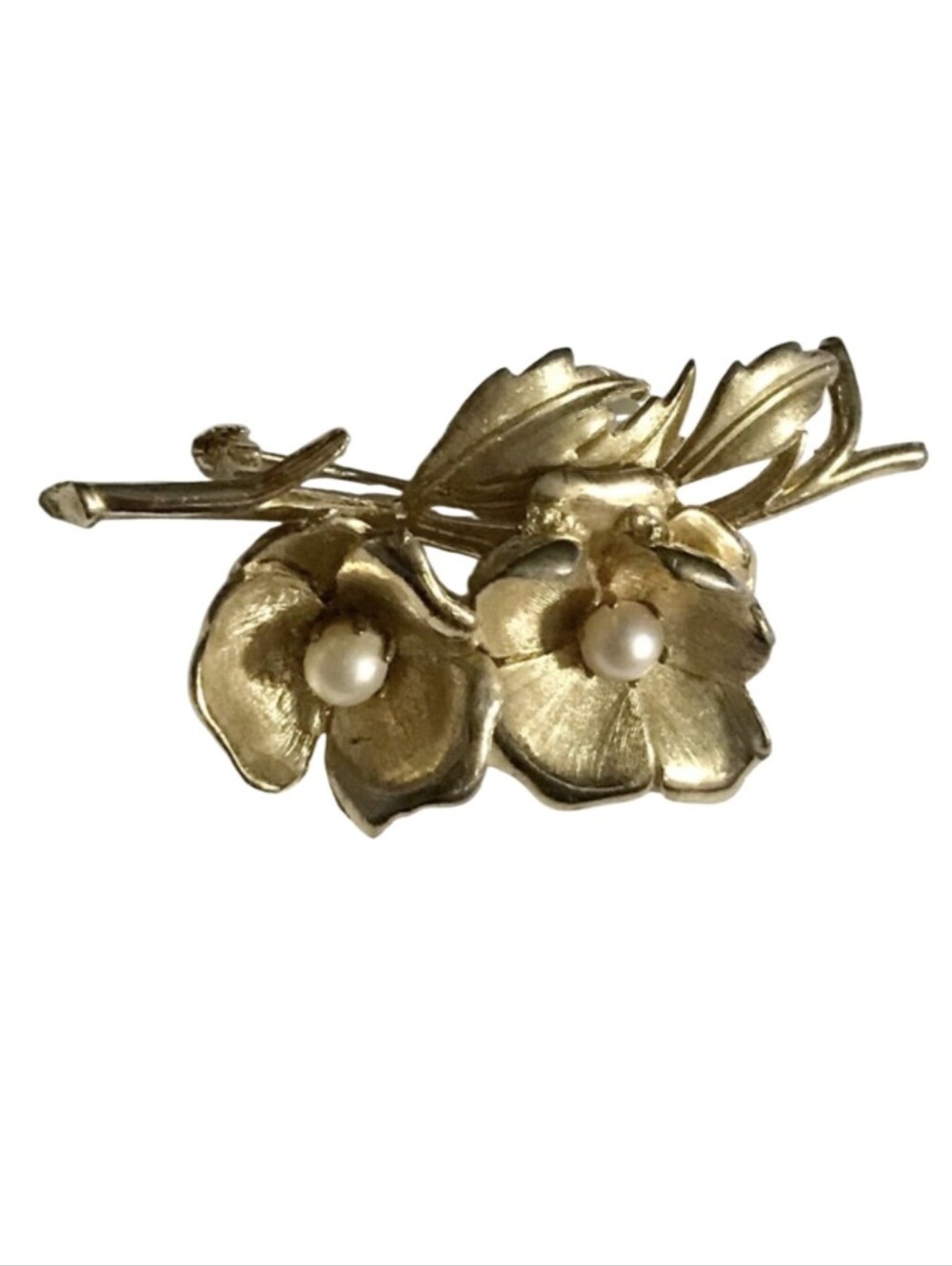 Brooks Gold/Pearl Brooch